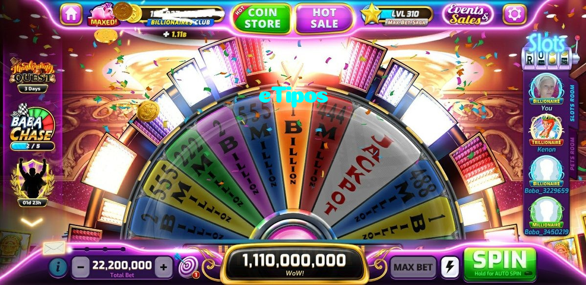 eTipos casino presented on mobile device in Pakistan with slots and live games